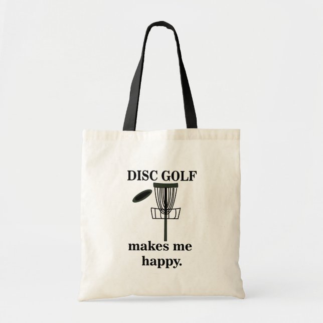 Discgolf gör mig glad Discgolf  Tygkasse (Framsidan)