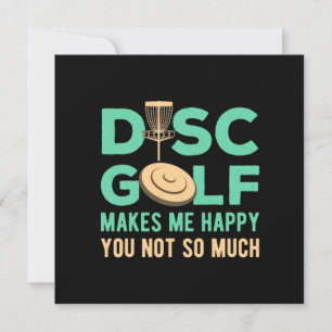 Discgolf gör mig lycklig julkort
