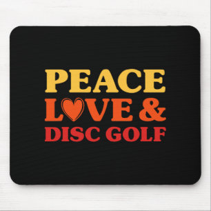 Discgolf Jag älskar discgolf för män och kvinnor Musmatta