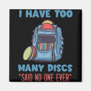 Discgolf Jag Har För Många Disc G Discgolfspelare Magnet