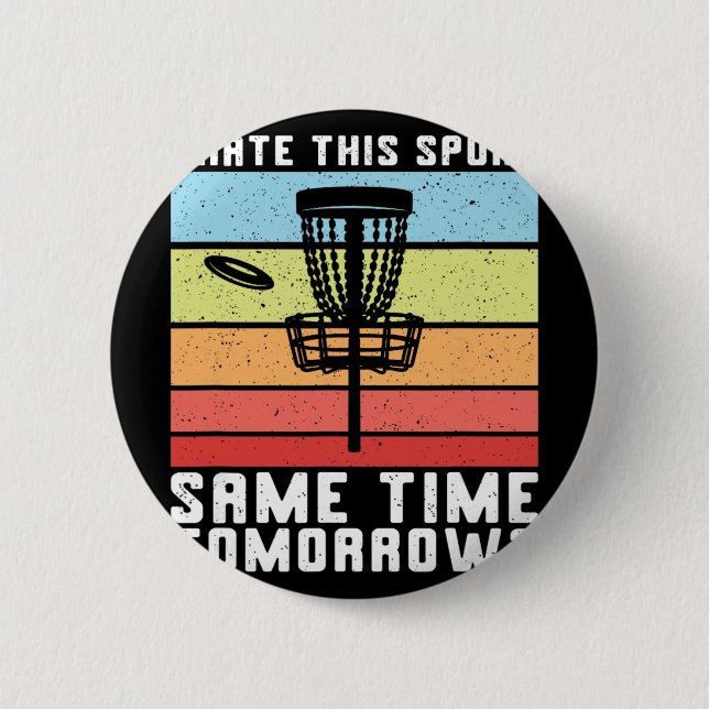 Discgolf Jag hatar den här sporten Frolf Frisbee R Knapp (Framsida)