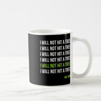Discgolf, jag kommer inte att träffa ett träd. Oj, Kaffemugg