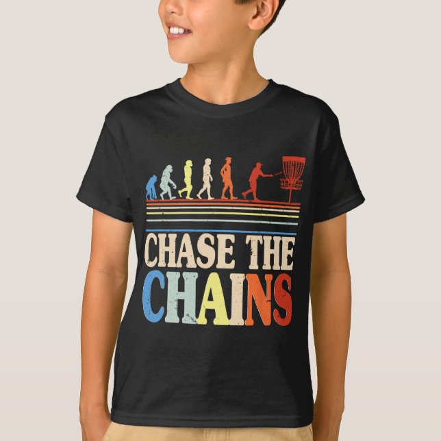 Discgolf jaga kedjorna  t shirt (Framsida)
