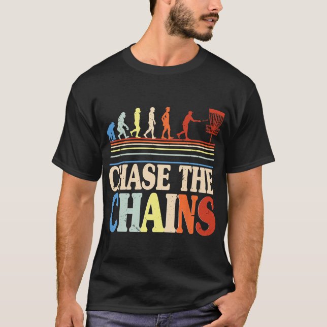 Discgolf jaga kedjorna  t shirt (Framsida)