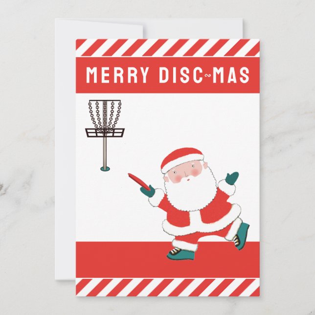 Discgolf jul julkort (Framsida)