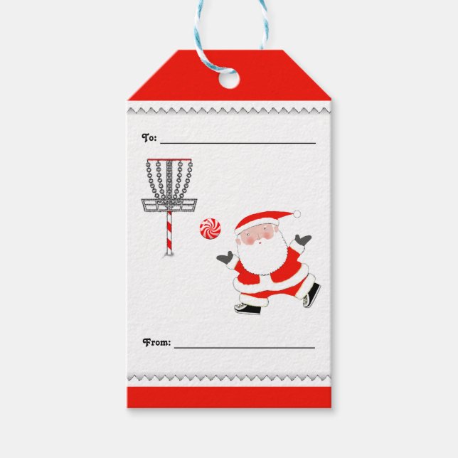 Discgolf jul presentetikett (Framsidan)