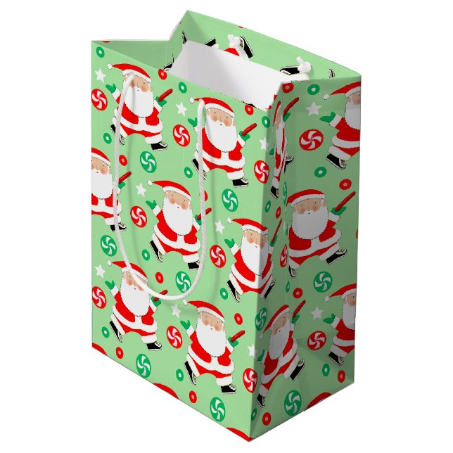 Discgolf julhelg medium presentpåse (Baksidan Vinklad)