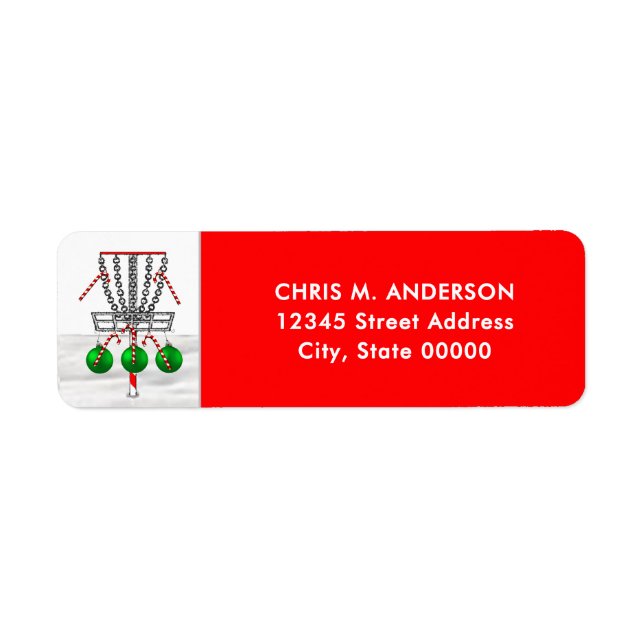Discgolf julhelg returadress etikett (Framsidan)