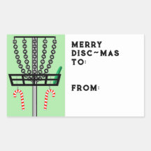 Discgolf julklapps tag