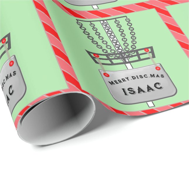 Discgolf julklappsinslagningspapper presentpapper (Rullad Hörn)