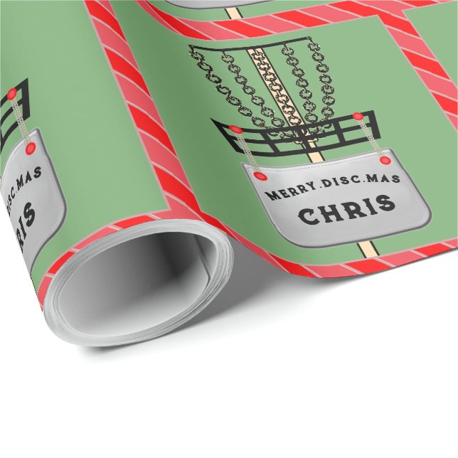 Discgolf julklappsinslagningspapper presentpapper (Rullad Hörn)