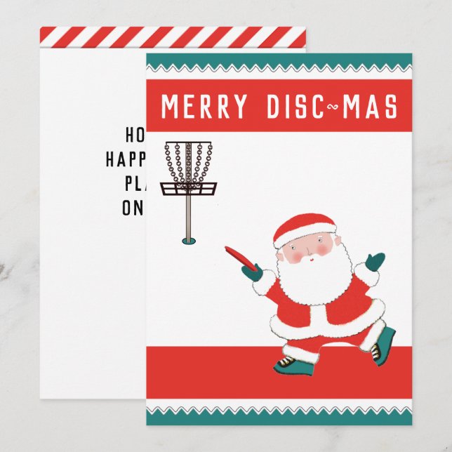 Discgolf julkort (Fram/baksida)