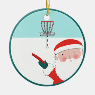 Discgolf julpresent julgransprydnad keramik