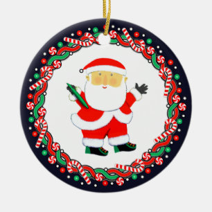Discgolf julpresent julgransprydnad keramik