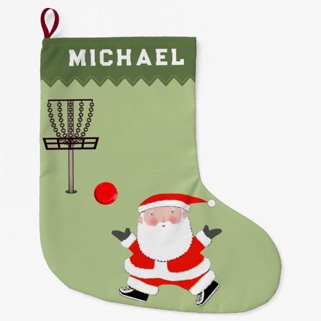 Discgolf julpresent stor julstrumpa (Framsidan)