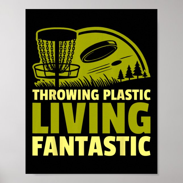 Discgolf kastar plast Liv Fantastisk Disc G Poster (Framsidan)