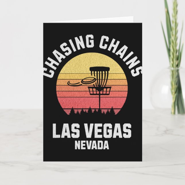 Discgolf kedjor Las Vegas Nevada Golf Fre Kort (Framsida)