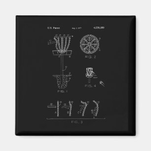 Discgolf korg mål patent design - Frolf Magnet