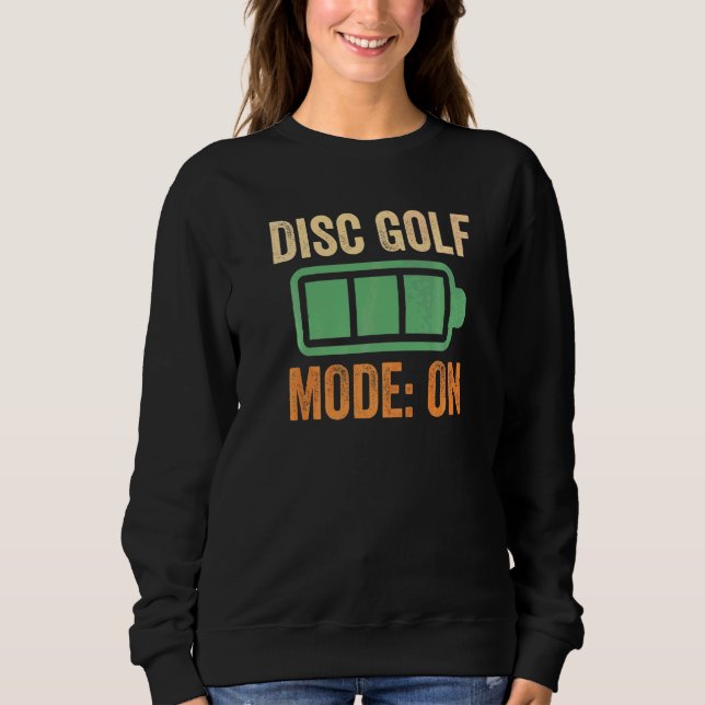 Discgolf-läge på batteri t shirt (Framsida)