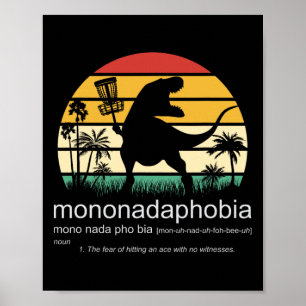 Discgolf Mononadaphobia Roligt Diskgolf 1 Poster