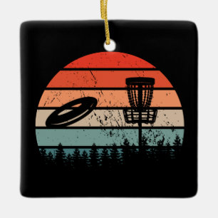 Discgolf Retro Julgransprydnad Keramik