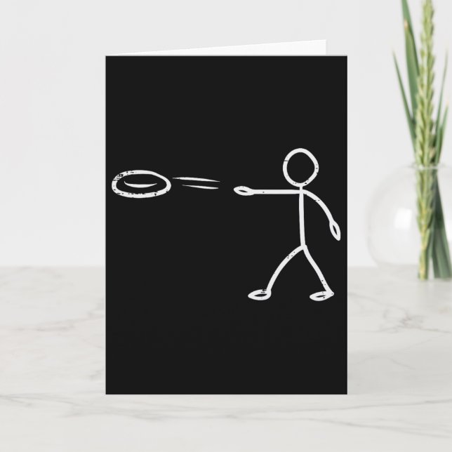 Discgolf Rolig Frisbee Frolf Män Kvinnor Barn  Kort (Framsida)