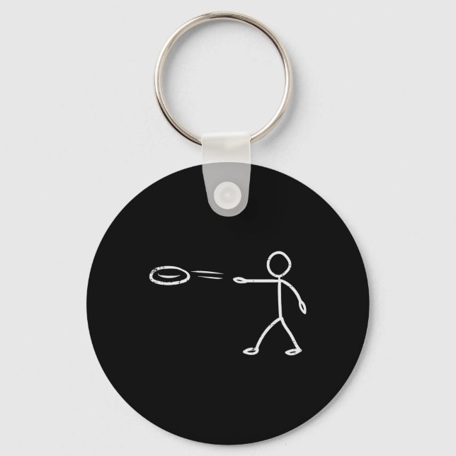 Discgolf Rolig Frisbee Frolf Män Kvinnor Barn  Nyckelring (Framsida)