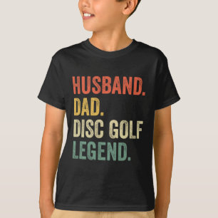 Discgolf Roligt Hund Pappa Legend Fars Dag T Shirt