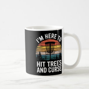 Discgolf Roligt Träffar Träd Och Svär Retro Discgo Kaffemugg