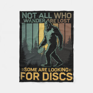Discgolf Sasquatch Bigfoot Discgolfare Rolig Disc Fleecefilt