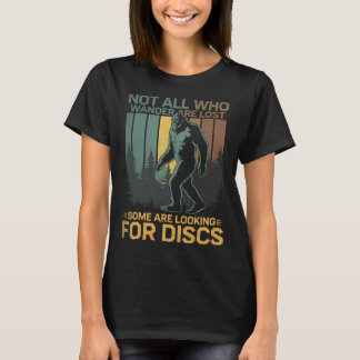 Discgolf Sasquatch Bigfoot Discgolffare Rolig Disc T Shirt