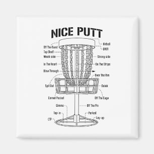 Discgolf Sket Nice Putt Rolig Putting Jargong Diag Magnet