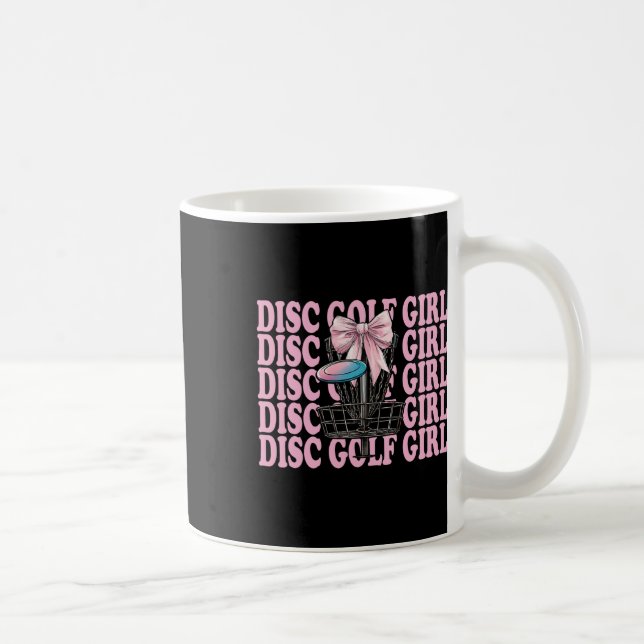 Discgolf tjej Discgolf mamma Mors dag Discgolf Kaffemugg (Höger)
