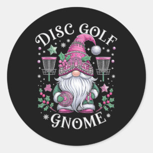 Discgolf Tomte Julstämning Kul Höjdpunkter Runt Klistermärke