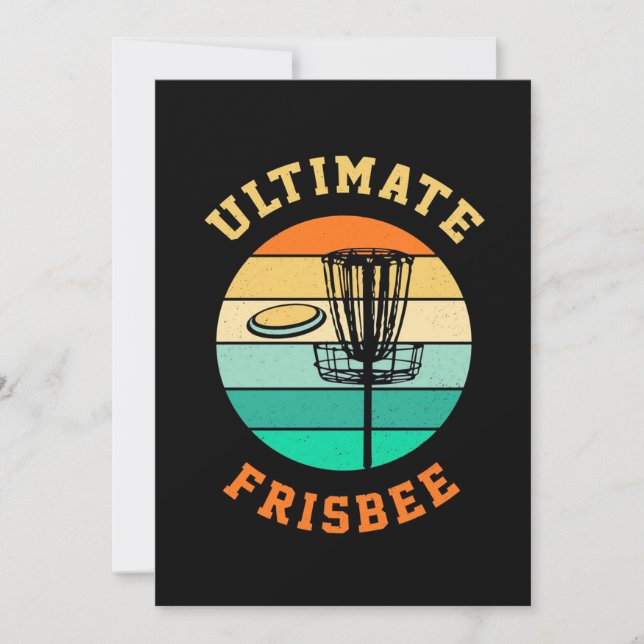 Discgolf Ultimate Frisbee Inbjudningar (Framsida)