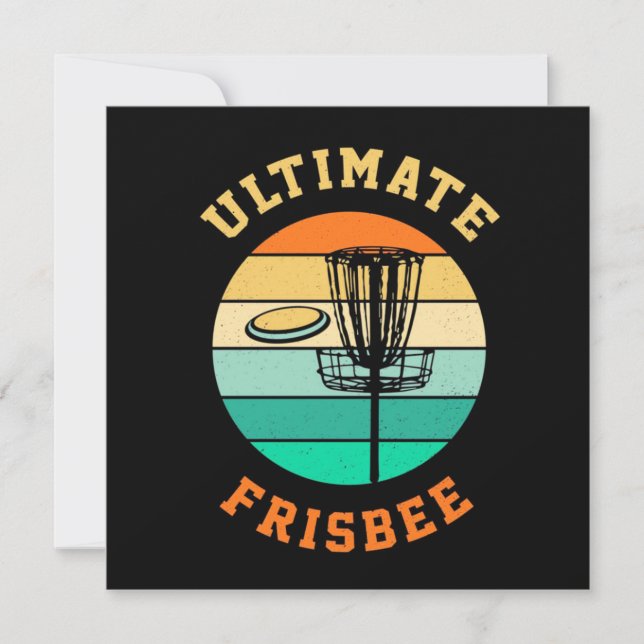Discgolf Ultimate Frisbee Julkort (Framsida)