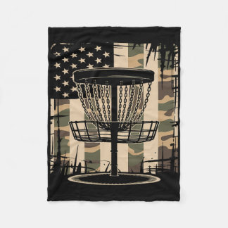 Discgolf USA Kamouflageflagga - Patriotisk Frolf-s Fleecefilt