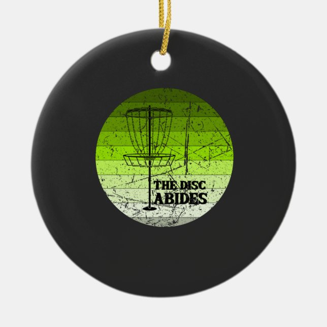 Discgolf Vintage Julgransprydnad Keramik (Framsidan)