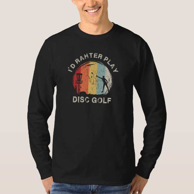 Discgolfcitat Grafik Discgolfspelare Discgolf T Shirt (Framsida)