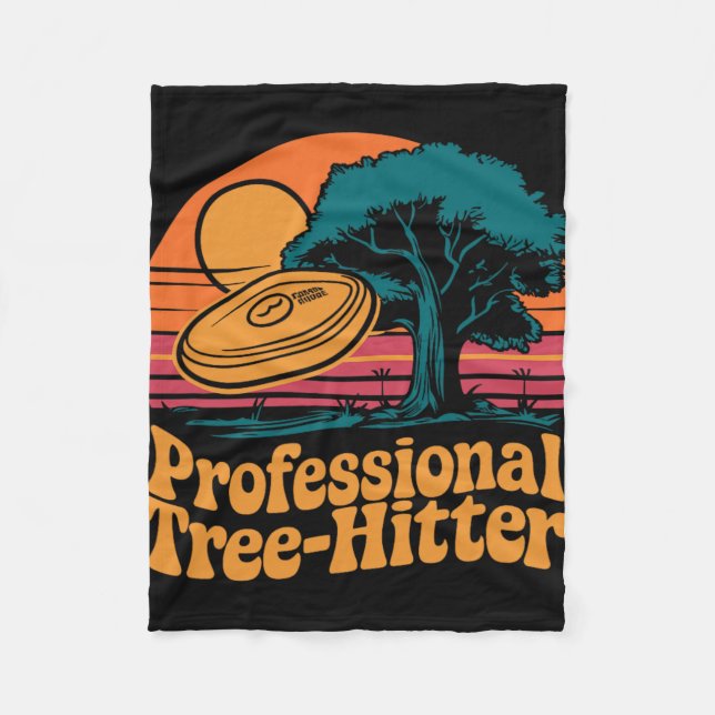Discgolfdisc, professionell träffare, Retro Fleecefilt (Framsidan)
