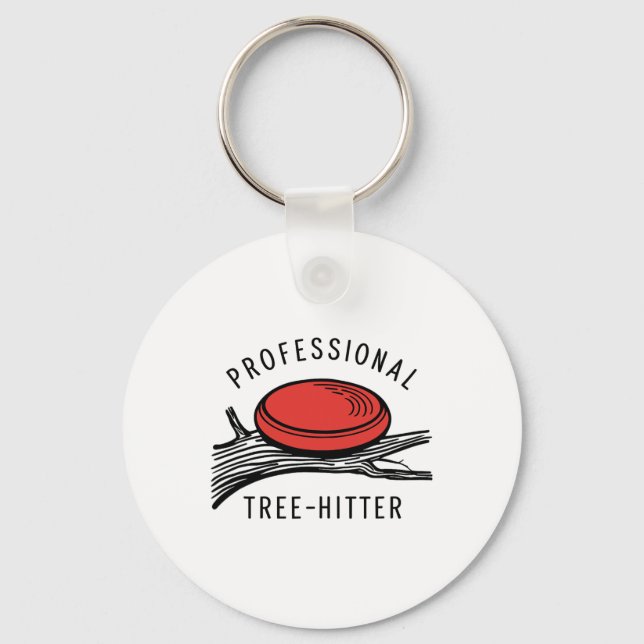 Discgolfdisc, professionell träffare, Retro Nyckelring (Framsida)
