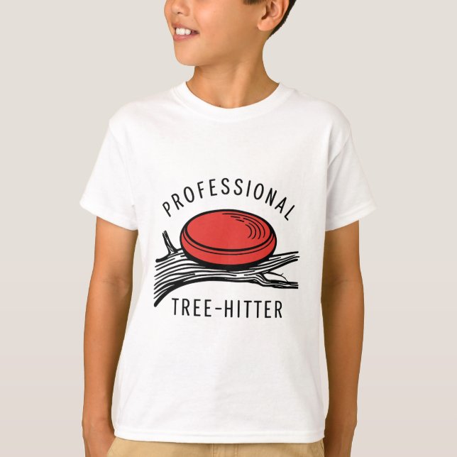 Discgolfdisc, professionell träffare, Retro T Shirt (Framsida)