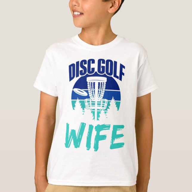 Discgolfhustru Discgolfare Discgolfs spelare Dis T Shirt (Framsida)