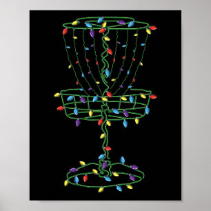 Discgolfkorg Cool Disc Golf Frisbee Golfare Xma Poster