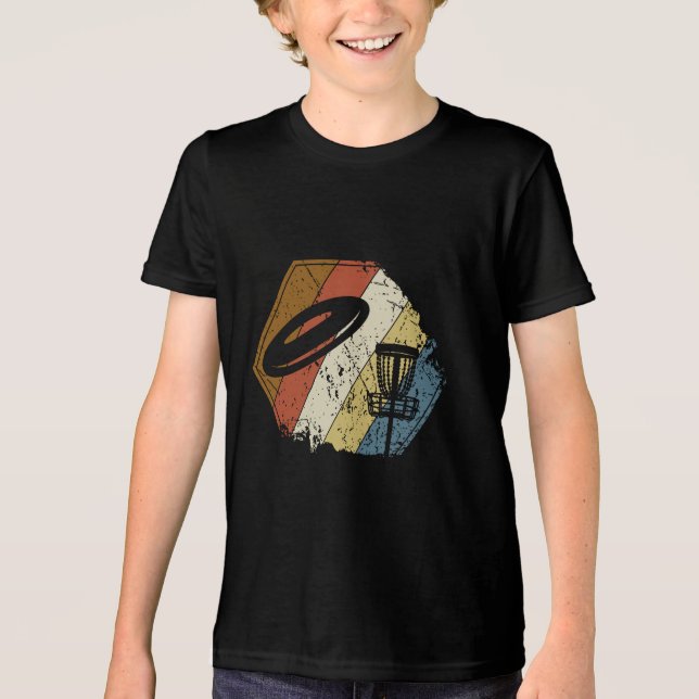 Discgolfkorg Retro T Shirt (Framsida)