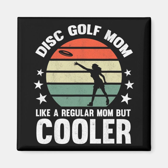 Discgolfmamma Discgolfande Mor Frisbeegolfare Kvin Magnet (Framsidan)