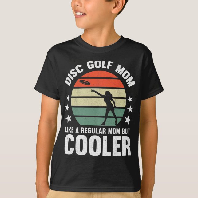 Discgolfmamma Discgolfande Mor Frisbeegolfare Kvin T Shirt (Framsida)
