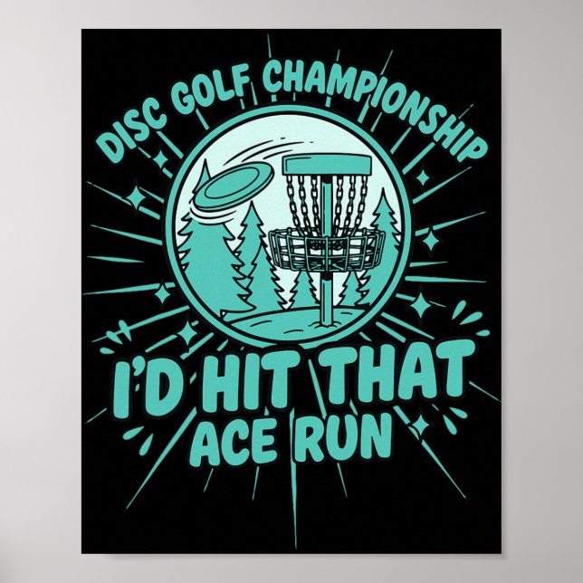 Discgolfmästerskapet skulle jag klara det esset poster (Framsidan)