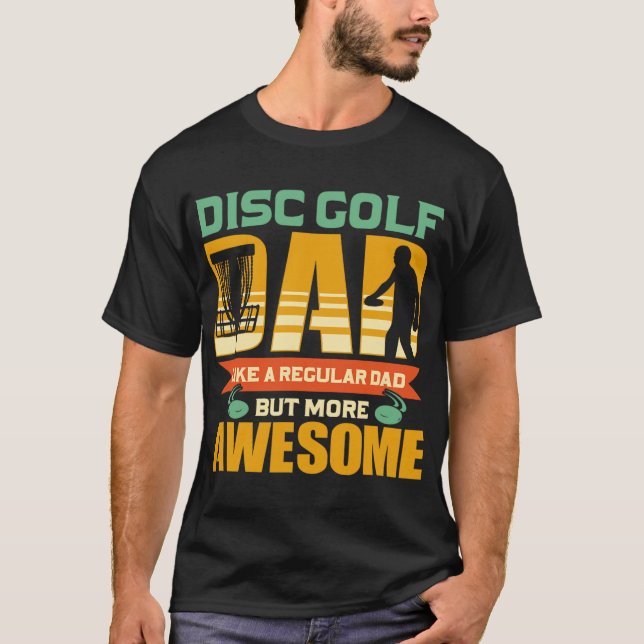 Discgolfpappa Far - Flygande disk - Discgolf  T Shirt (Framsida)