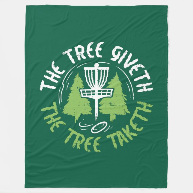 Discgolfpresent till discgolfspelare fleecefilt (Framsidan)
